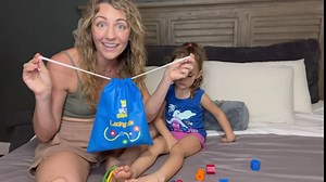 Play Brainy Lacing Beads for Kids - 36-Piece Lacing Beads Kit with Multicolored Polygon Beads and 4 Strings - Jumbo Primary Lacing Beads, Montessori Toys, Occupational Therapy Toys for Ages 3 and Up