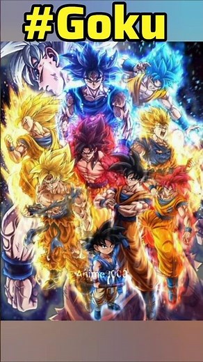 🔥 Goku’s Legendary Evolution | All Forms in One Short #goku