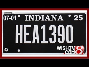 Indiana’s new "blackout" license plate