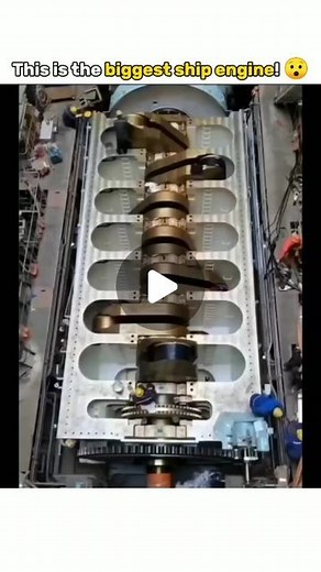 Facts|Knowledge|Reels on Instagram: "The Wärtsilä RT-flex96C is a turbocharged, two-stroke reciprocating diesel engine designed to power large container ships and is the world's largest engine. Built in the Aioi Works of Japan's Diesel United, Ltd, it has a length of 27 metres (88 ft 7 in), is 13.5 metres (44 ft 4 in) high and weighs over 2,300 tonnes. . . . Follow our page @fact_premise for more daily dose of facts and interesting reels . . . #reels #facts #this #is #the #biggest #ship #engine 