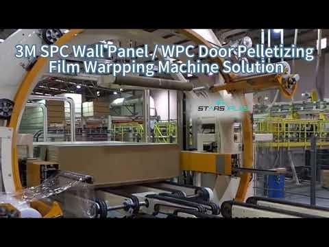 3M SPC Wall Panel / WPC Door Pelletizing & Film Warpping Machine Solution