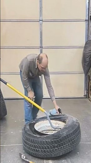 Demounting a Semi Tire the Easy Way | Iowa Farm Shop Maintenance