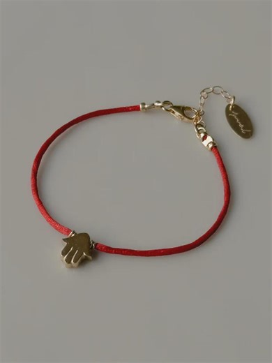 Red String Bracelet • Hamsa Charm • 14K Gold-filled • Protection Jewelry • Adjustable • Handmade Israel - Etsy