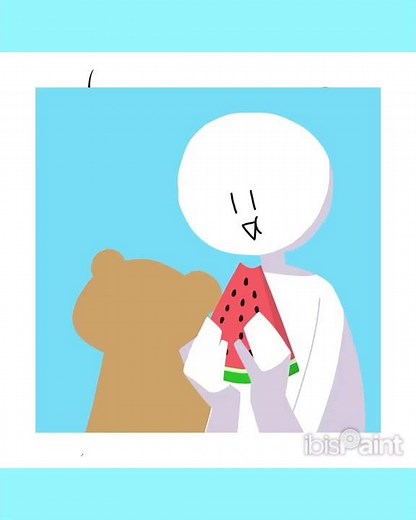 スイカのイラスト描いてみた！