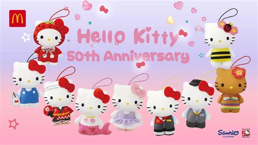 Hello Kitty será o tema dos brindes do McLanche Feliz em agosto - GKPB - Geek Publicitário