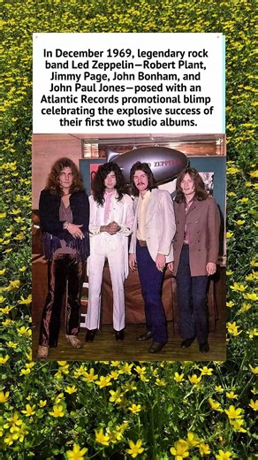 Led Zeppelin with Their Atlantic Records Promotional Blimp (1969) 🎸 #1969 #LedZeppelin #Shorts