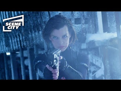 Resident Evil Retribution: Jill and Alice vs. Rain Fight Scene (HD Clip)