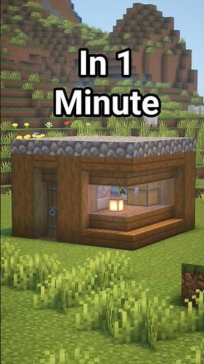 Minecraft Starter House Build Tutorial 🏠| Easy Survival Base Idea | #Minecraft