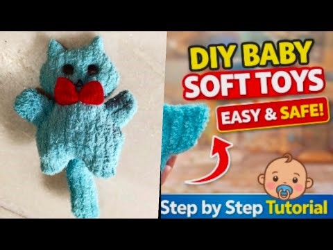 Soft toys making at home for kids । Soft toys cutting and stitching tutorial