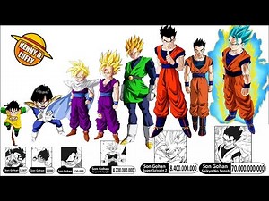 TODOS LOS NIVELES DE PODER DE GOHAN HASTA DRAGON BALL SUPER - EXPLICACIÓN COMPLETA