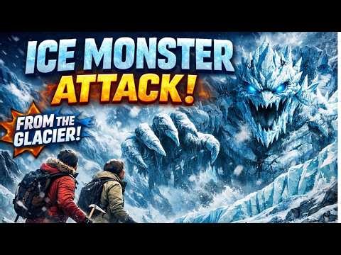 Giant Ice Monster Attacks from the Glacier ❄️👹 | Frozen Wilderness Survival Story | Epic Wildlife