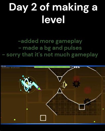 Day 2 of making a GD level using the Unity song [CREDITS TO TheFatRat FOR MUSIC]