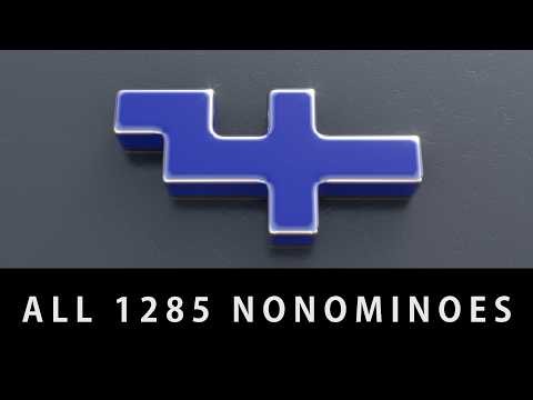 All 1285 Nonominoes – Every Unique 9-Square Shape ❤️ C4D4U
