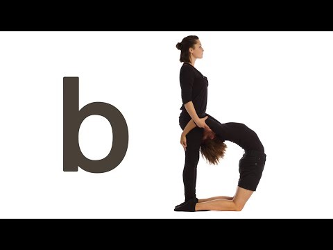 Human Alphabet (letter B)