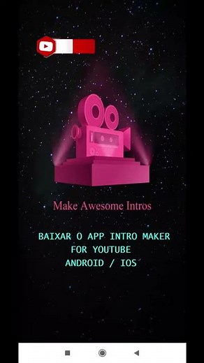 COMO CRIAR UMA INTRO PARA O SEU CANAL RÁPIDO E FÁCIL #Shorts