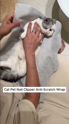 Stress-Free Nail Trimming for Cats: Using the Anti-Scratch Restraint Wrap #cat