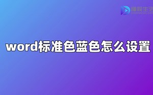 word标准色蓝色怎么设置_哔哩哔哩_bilibili