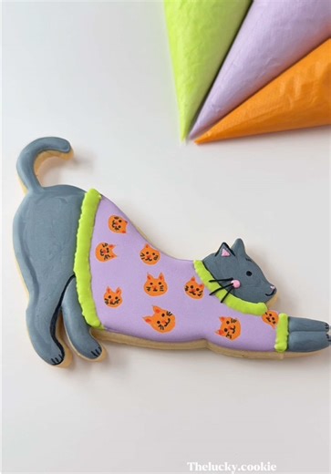 Cute Cat Decorating Cookies with Adorable Charm
