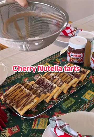 Easy Upside-Down Cherry and Apple Tartes for Christmas