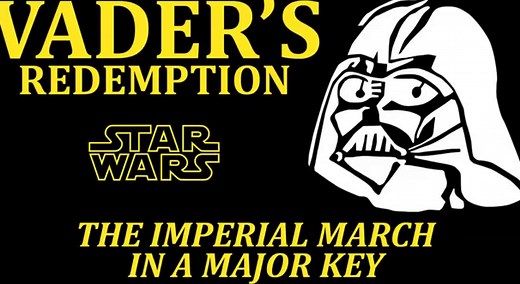The Star Wars Imperial March in a major key sounds bizarre and awful