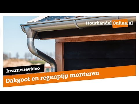 Dakgoot en regenpijp monteren — Houthandelonline #9