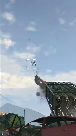 Chernobog in action, shoots down a plane GTA 5 #fypシ
