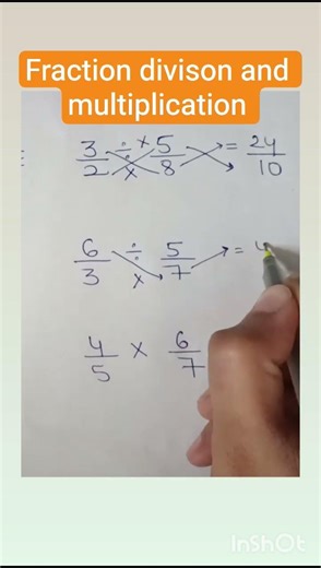 Fraction division and multiplication “Multiply in Seconds 😱 #maths #explore #shortfeed #shorts