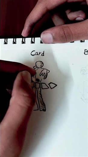 How to draw body with (football, card, bow ) #art #tutorial