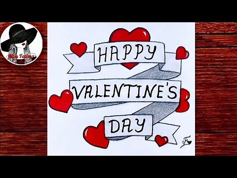 Valentine’s Day Drawing || Pencil drawing step by step