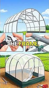 Build a Polytunnel in 7 Easy Steps! 🌱 #shorts #DIY