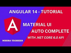 Material UI Autocomplete in Angular 14 |Consume .NET Core 6 API in angular 14 | Nihira Techiees
