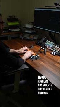 Neo65 + Alu Plate + HMX Yogurt S #soundtest #keyboard #desksetup #typingtest #hmx #hmxyogurts #clack