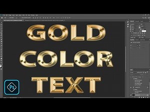 HOW TO CREATE GOLD TEXT EFFECT IN PHOTOSHOP CC 2019