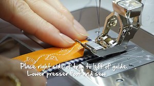 19 reactions | Precise stitched edges can be achieved with the BERNINA Edgestitch Foot #10 to give your sewing a more professional look. This video shows you how to stitch edges exactly and without slipping. A must have foot for any dressmaker ✂️ | BERNINA Australia | Facebook