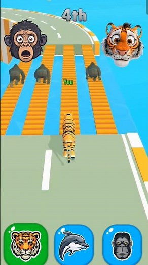 Nobody Expected The End 😳 Gorilla 🦍 vs Tiger 🐅 vs Dolphin 🐬 | Animal Race Game
