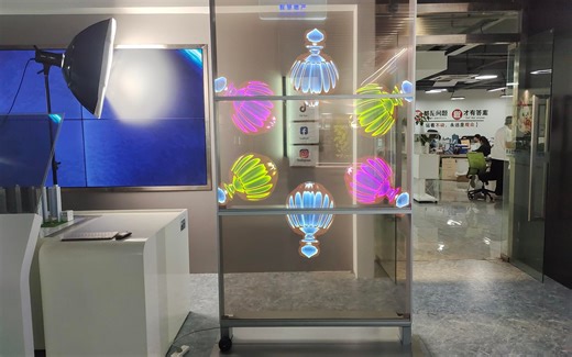 透明OLED模组拼接，可拆卸，随时随地安装