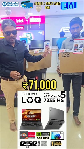Thechennaicomputers Chennai on Instagram: "எல்லாமே கம்மி விலை, அத்தனைக்கும் ஒரே கடை! LENOVO LOQ LAPTOPS OFFER SALE! CALL 9150020047 | 7550030035 | 8428000040 LOQ 83JC00EEIN R5 7235HS|15.6" FHD (1920x1080) IPS 300nits Anti-glare, 100% sRGB,144Hz, 12GB,512GB SSD|WINDOWS 11 HOME 64 SL |Office 2024|RTX 3050 6GB|LUNA_GREY|2.38 Kg|1 Year Onsite|-|1 Year ADP|White Backlit|- @ 71,000/- LOQ 83GS00PJIN i5 12450HX|15.6" FHD (1920x1080) IPS 300nits Anti-glare, 100% sRGB, 144Hz, G-SYNC®|16GB, 512GB SSD|Windo