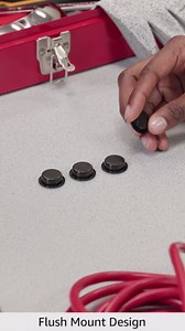 Prime-Line N 7569 Closet Door Finger Pull, 3/4 In., Matte Black Finish (4 Pack)