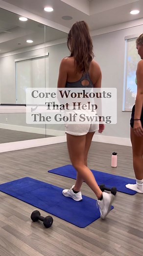 The golf swing is all about the core and getting a good rotation. Here are some simple core workouts you can try! Once I started working out my golf game def got better #golffitness #golfworkout #golfer #golfbabe #golfgirl #golftiktok