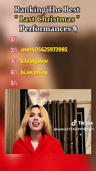 Ranking the best “last Christmas “ performances 🎤🥰#singing #lastchristmas #voice #song #fyp