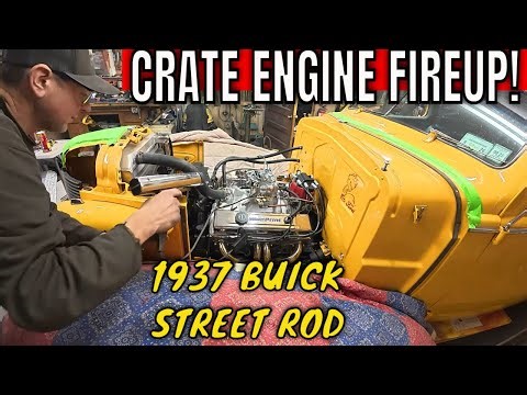 Firing up the BluePrint Engines 350 in my 1937 Buick!