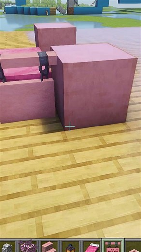 Minecraft Cherry Bed ☠️ #shorts #minecraft