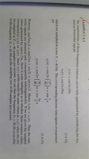 eg 1.4.1 sampling of analog signals: DSP