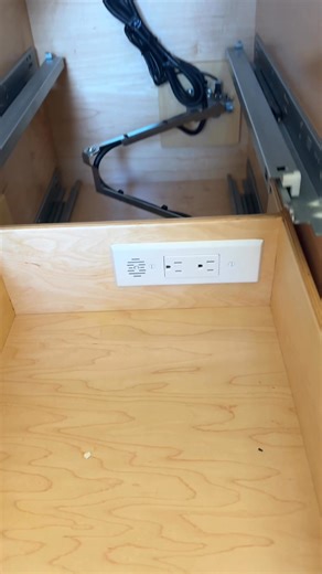 Installing a drawer outlet in Greenville today | Fann Electric Services