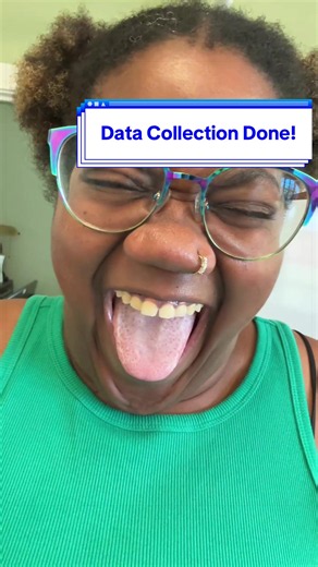 Whew chile! It def had its hurdles but data collection is done!!! Now the fun begins with finishing data cleaning and doing the analysis. Oh yeah and the writing of course! #OnTheRoadToDrFN #PhDCandidate #Dissertation