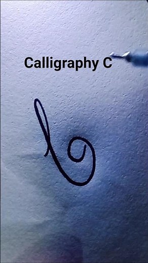 Calligraphy C | Signature C | Cursive letters | Handwriting #calligraphy #cursive #shorts