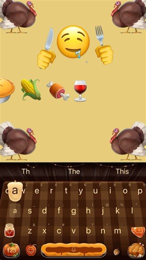 Happy Thanksgiving everyone yayy 🥰🥰 • • • #thanksgiving #2023 #endoftheyear #emoji #cartoon #fyp #viral #tiktok #instagram | Facemoji Keyboard