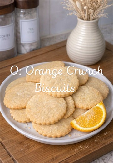 Delicious Orange Crunch Biscuits Recipe
