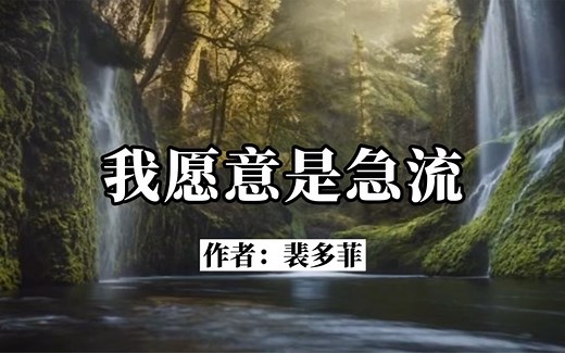 《我愿意是急流》裴多菲