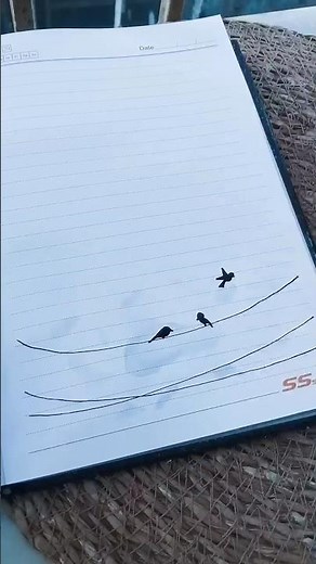 Turning a Lined Page into Art #mydoodleworld #art #shorts